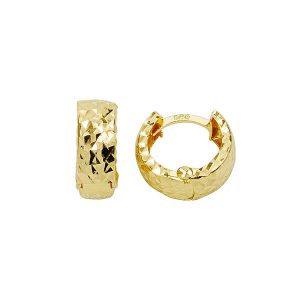 14 Ayar 1.25cm Kalemli Halka Altın Küpe
