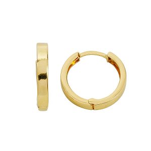 14 Ayar 1.75cm Köşeli Halka Altın Küpe