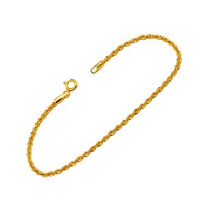 14 Ayar 3mm Burgu Zincir Altın Bileklik