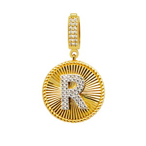 14 Ayar R Harfi Charm Altın Kolye Ucu 3.74gr