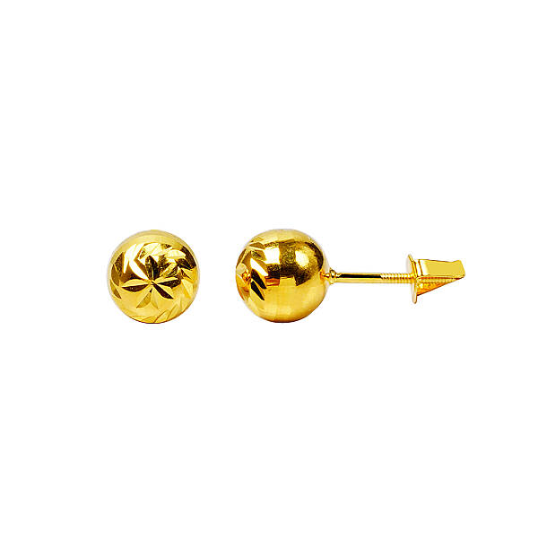 14 Ayar 7mm Altın Top Küpe
